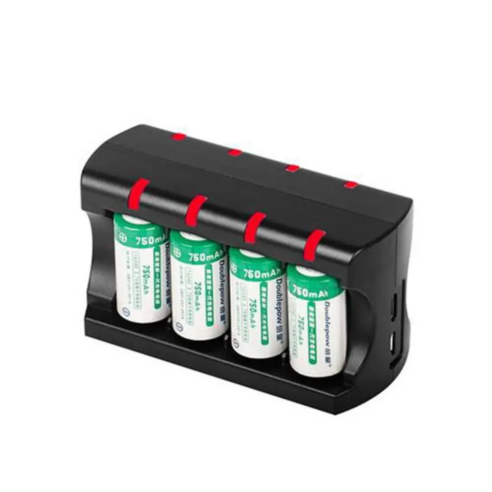 RCR123A Батарея Зарядное устройство для Тип-C Micro USB для зарядки 8 Быстрая зарядка 16340/16350/16360 3,7 V Арло Батарея зарядный адаптер 750 мАч