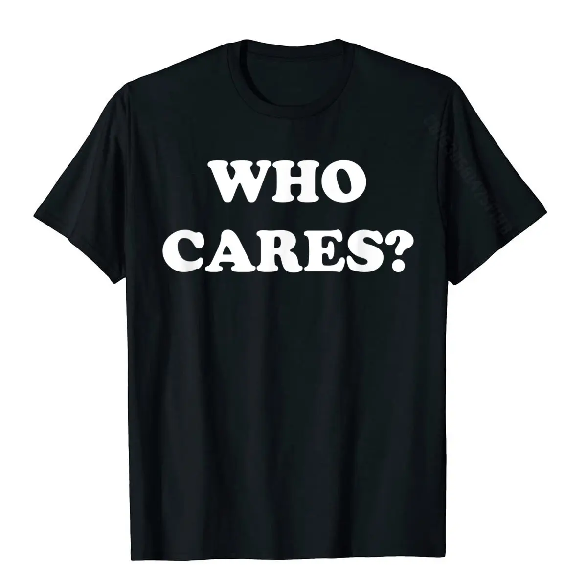 WHO CARES? Vintage Punk Rock Nihilism Negative T-Shirt T Shirts Street Funny Cotton Tops &amp Tees Printed On For Men | Мужская одежда