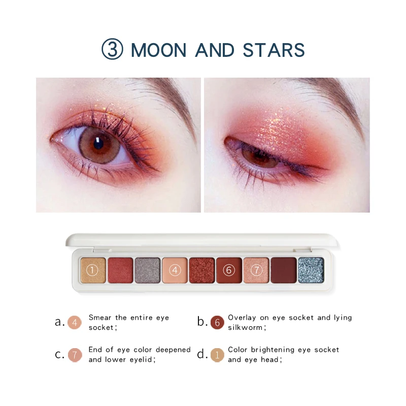 New 9 Colors Nude Glitter Eyeshadow Matte Long Lasting Waterproof Mineral Powder Eye Shadow Shimmer Palette Makeup Cosmetic Kit