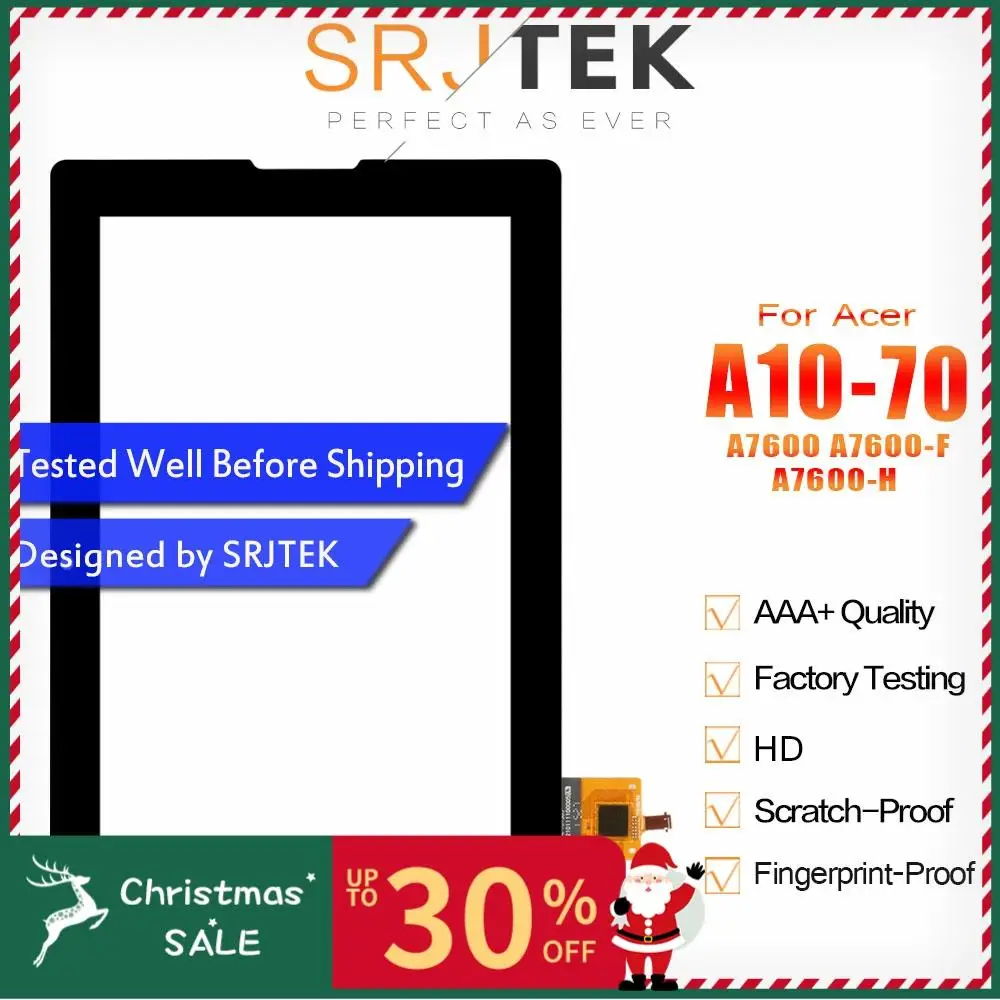 SRJTEK 10," сенсорный экран для lenovo Tab A10-70 A7600 A7600-F A7600-H B0474 сенсорный экран дигитайзер стекло сенсор Запчасти для планшетных ПК
