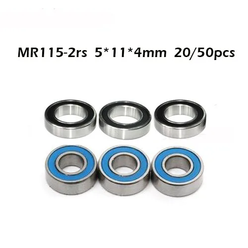 MR115RS подшипник 20/50 шт в наборе 5x11x4 мм ABEC 1 хобби электрический RC MR115 RS 2RS упорные