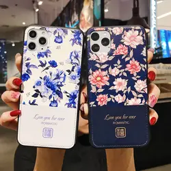 Романтический фиолетовый цветок кожаный мягкий силиконовый чехол для телефона для iphone 11 Pro XS Max X XR 7 8 6 6s plus задняя крышка coque capa