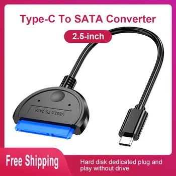 

Type-C to SATA Converter Support 2.5 Inches External HDD SSD Hard Drive 22 Pin Sata III Cable