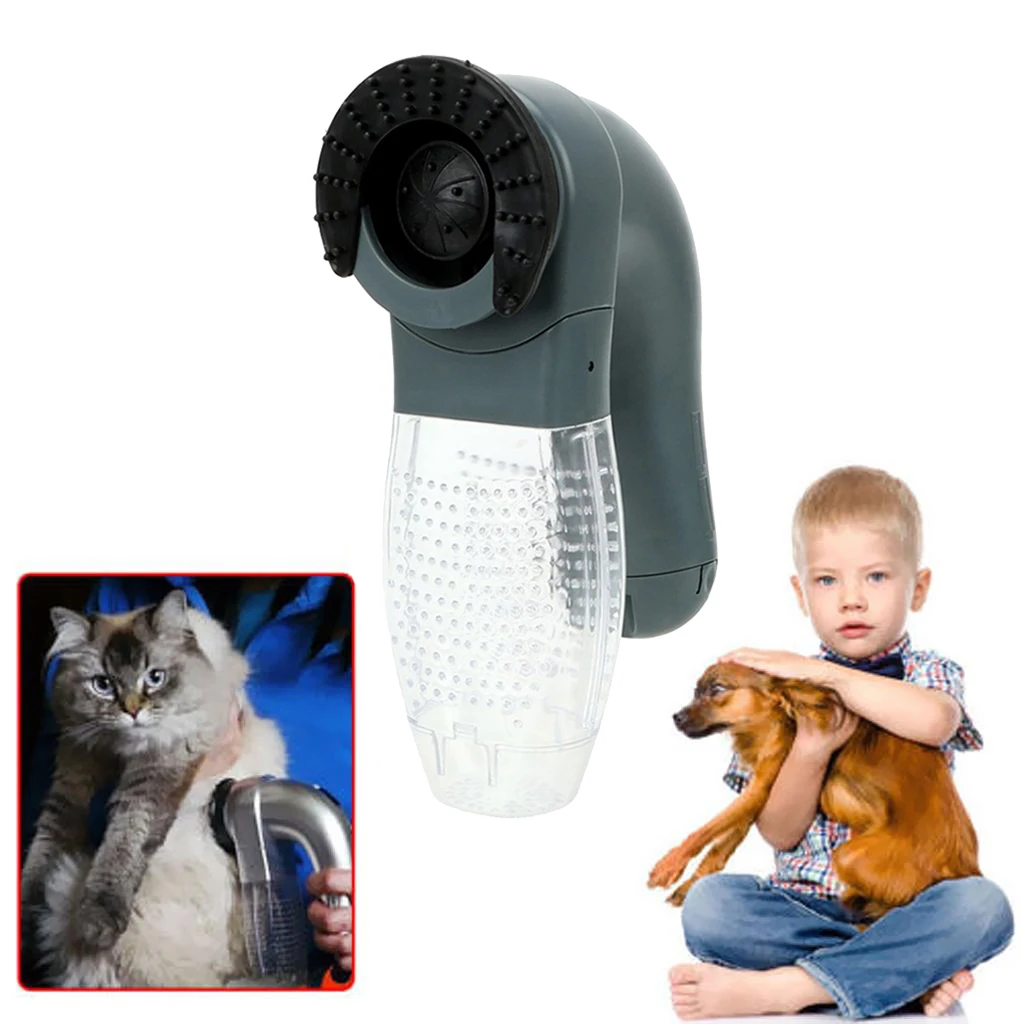 Electric Pet Hair Sucker Portable Vacuum Cleaner Fur Hair Remover Brush Cat Dog Comb Grooming Suction Device Pet Accessories