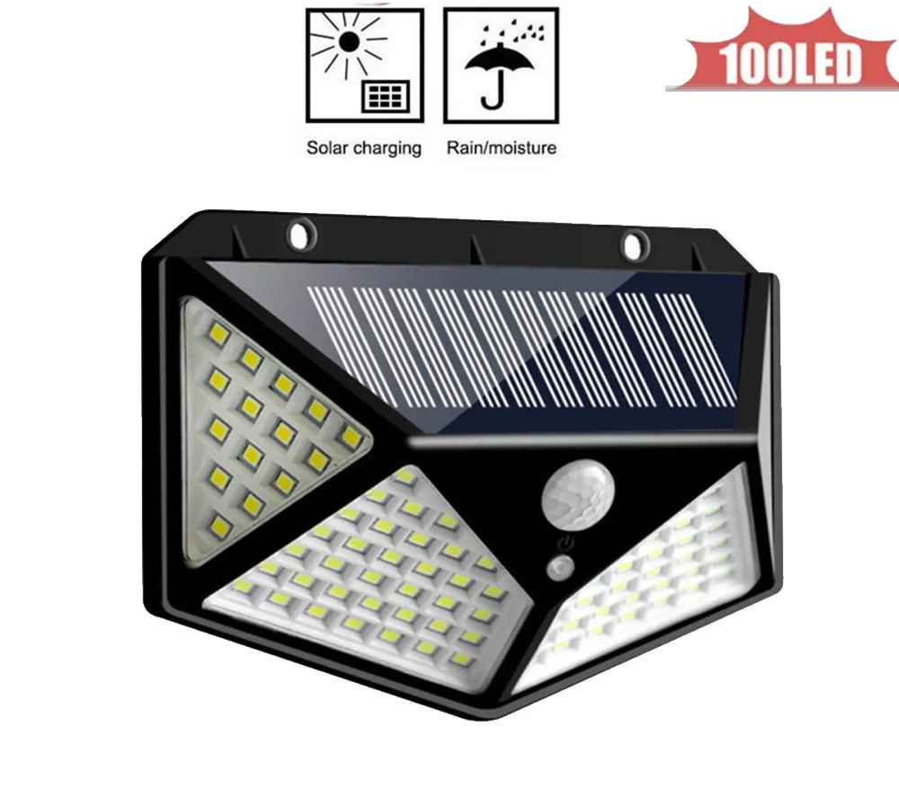 

Smart Solar Light PIR Motion Sensor Waterpprof 60LED 1300lm Signal lighting show 5 Working mode control use Remote Outdoor Wall