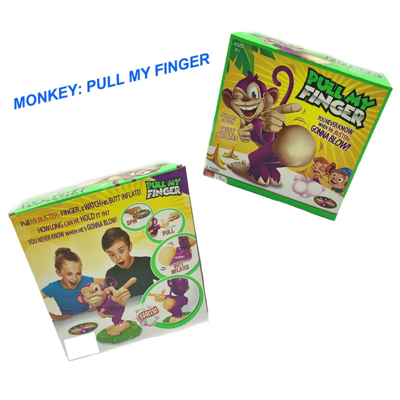 Настольная игра обезьяна pull my finger butt надувная Семейная Игра Fart игрушка для розыгрыша подарок на день рождения ложный набор