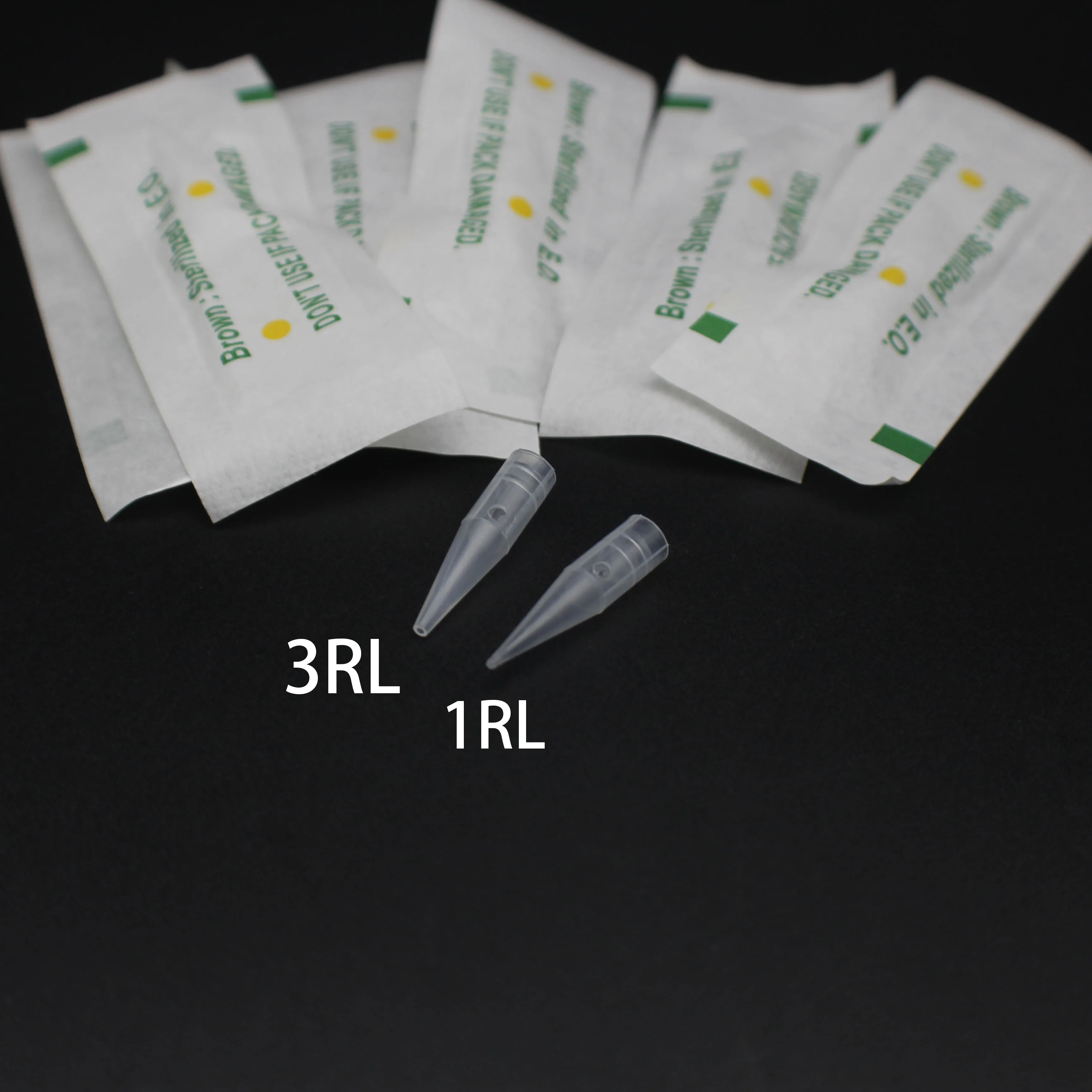 Одноразовые тату иглы 1RL/3RL 500 шт. машинка насадки колпачки для перманентного