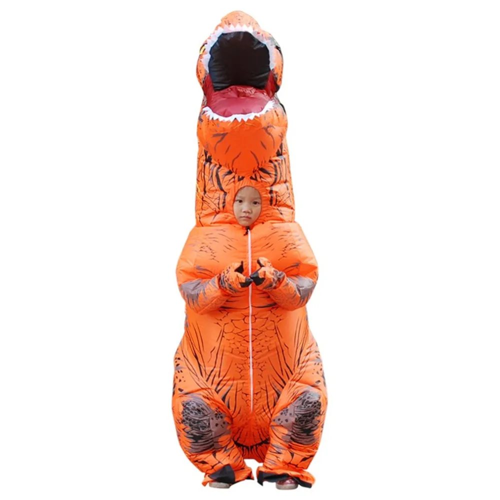 T-REX для взрослых, надувной костюм, Рождественский косплей, динозавр, животные, комбинезоны, костюм на Хэллоуин для женщин и мужчин