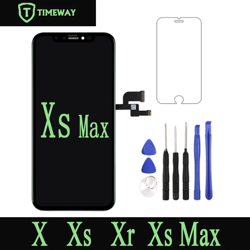 OEM для iPhone XS MAX OLED с 3D сенсорным дигитайзером в сборе без битых пикселей ЖК-экран