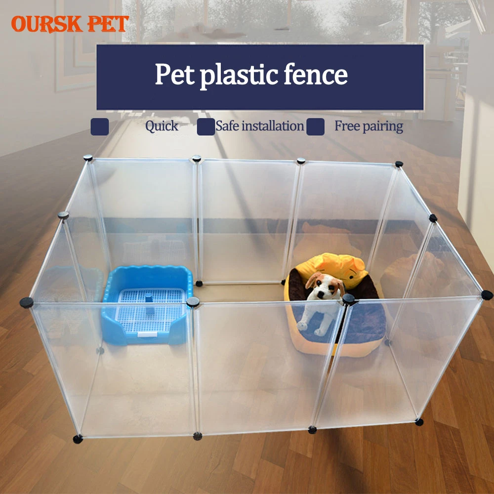 glass dog playpen