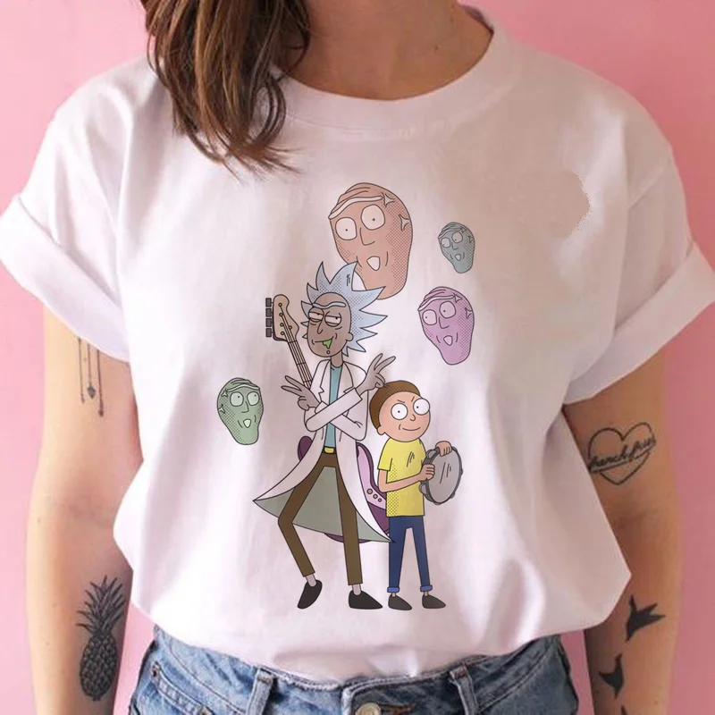 Rick and morty/женская футболка, забавная Новая модная футболка с рисунком в стиле Харадзюку, футболка с принтом ulzzang, женская одежда