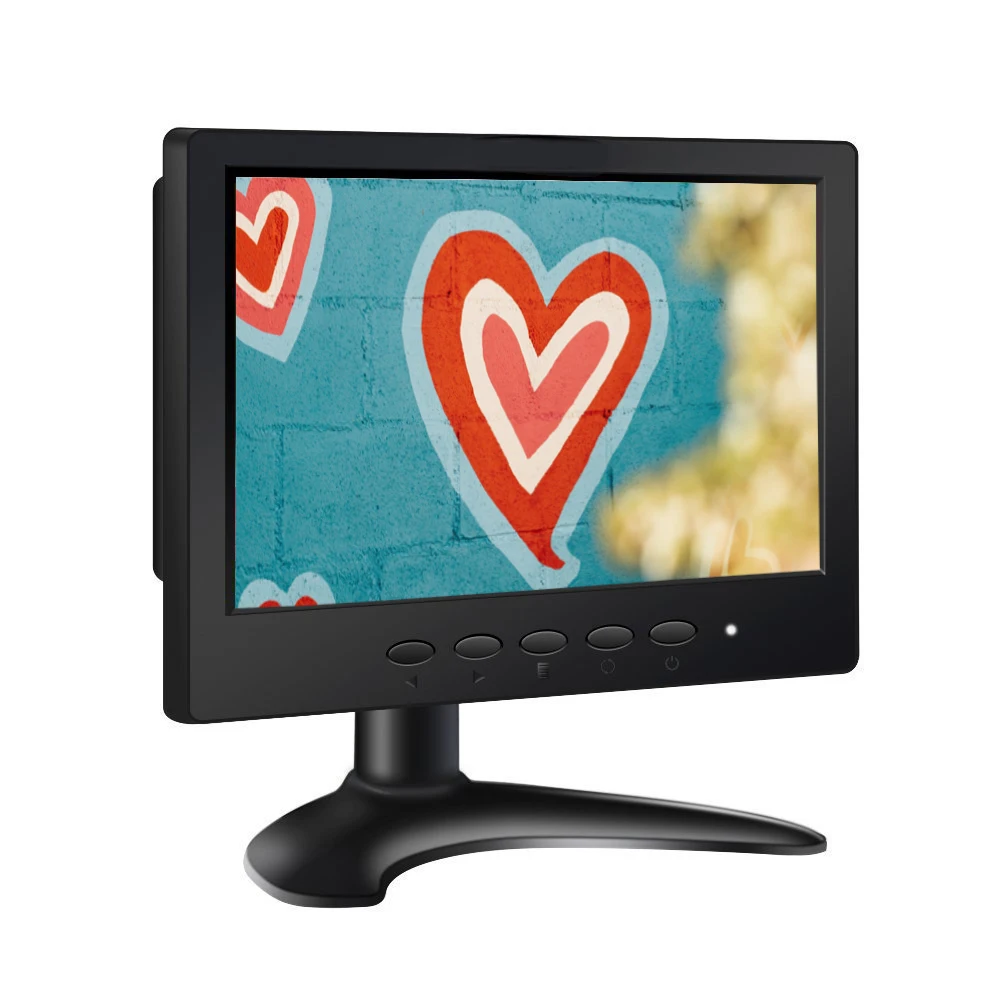 

CCTV HD small monitor 7 inch 1024*600 BNC monitor with AV/BNC/VGA/HDMI/USB ineterface