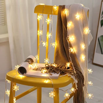

Waterproof Christmas Decor Battery Operated LED String Lights Wall Fairy Window Home Holiday Indoor Outdoor Tree Hanging Party