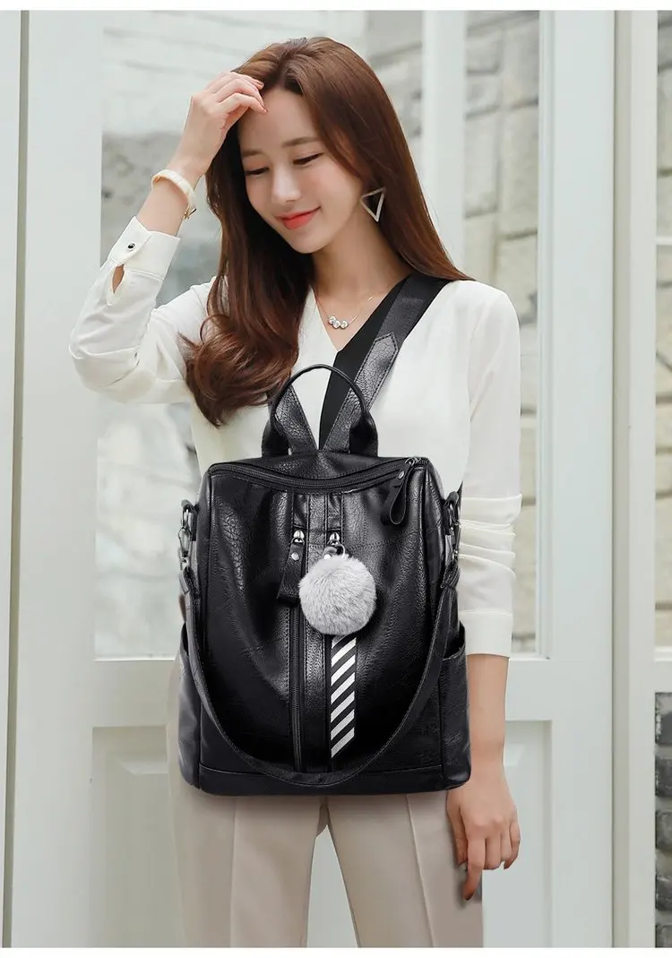 Модный женский рюкзак высококачественный Молодежный кожаный рюкзак для девочек-подростков женская школьная Сумка Через Плечо Рюкзак mochila