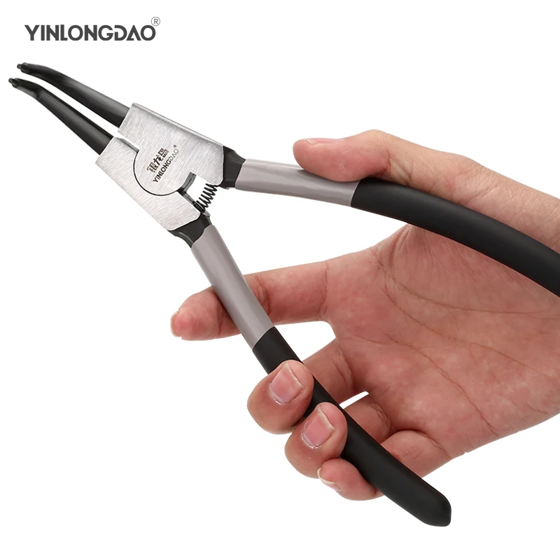 

7"Portable Multifunctional Snap Ring Pliers Internal External Ring Remover Retaining Circlip Pliers Multi Crimp Tool Hand Tools