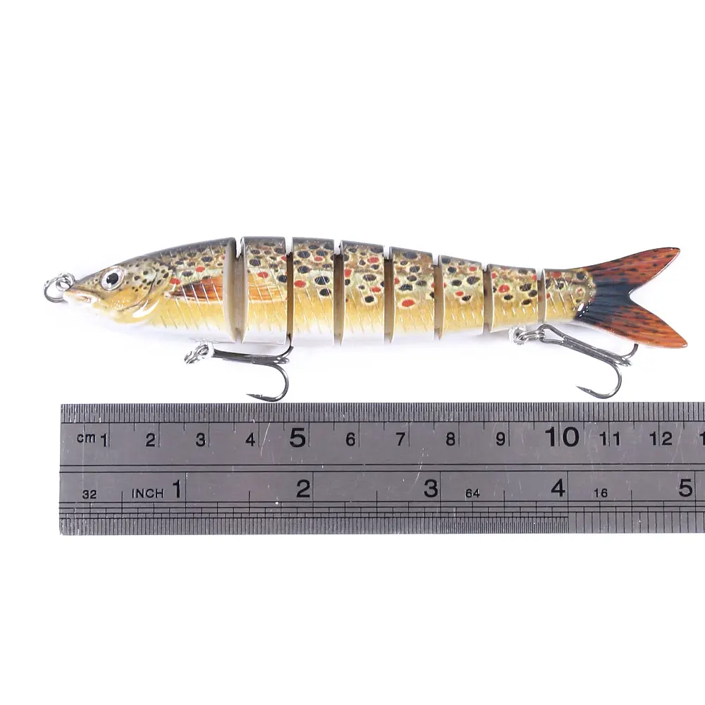 12,5 см 22 г тонущие воблеры 8 сегментов рыболовные приманки мульти шарнирная плавающая приманка жесткая приманка рыболовные снасти для окуня Isca Crankbait