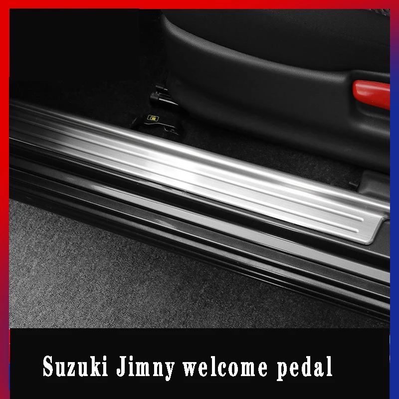 Welcome pedal is suitable for SUZUKI JIMNY welcome pedal modification thickened stainless steel door sill decorative accessories