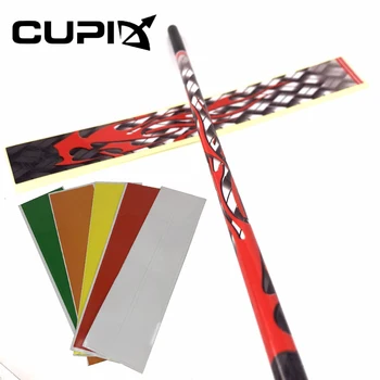 

11 Style 12 Pcs Arrow Shaft Skin Stickers Double-sided Adhesive Arrow Wraps Fletching DIY Arrow for Archery Accessory