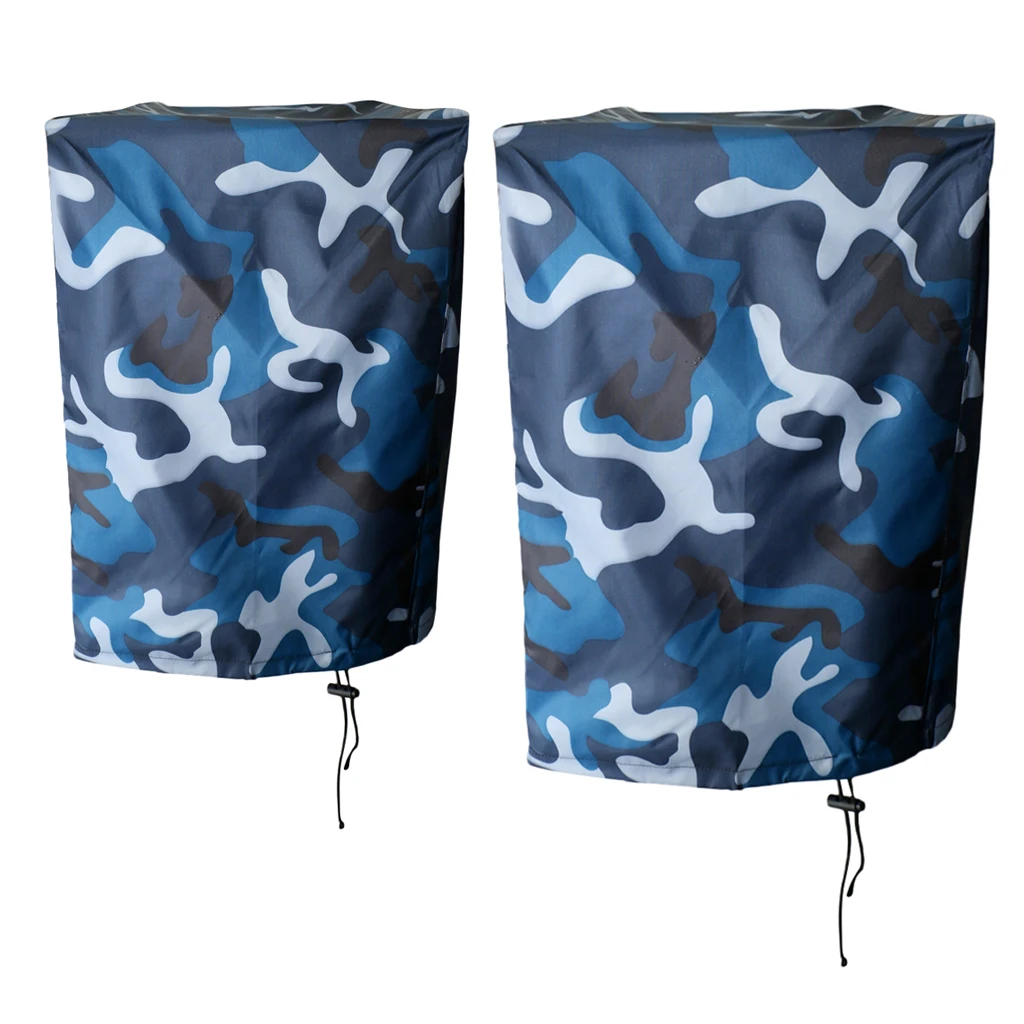 Boat Outboard Motor Protector Dust Guard Cover Waterproof for 2-5 HP/30-90 HP Engine, 2 Pieces Different Sizes
