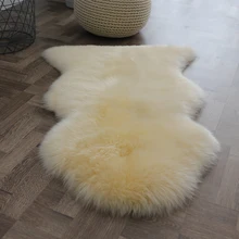 Маленький песок Aussie овчина ковер Шерсть диван подушка гостиная прикроватный ковер шкаф боковой Ковер Чистая шерсть плавающее окно
