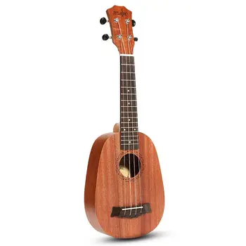 

Dropship-21inch 4 Strings Ukulele Pineapple Style Mahogany Hawaii Uke Electric Bass Guitar For Musical Instruments Music lovers