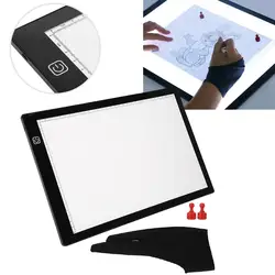 Two Type LED Light Box Painting Mold Plate Magnetic A3 A4 USB Line Acrylic Copy Pad Animation Tattoo Line Draft Copy Station New