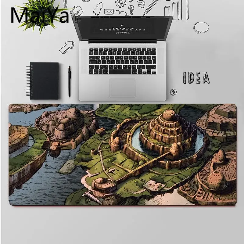 Игровой коврик для мыши Maiya игровой с замком в небе бесплатная доставка|Коврики