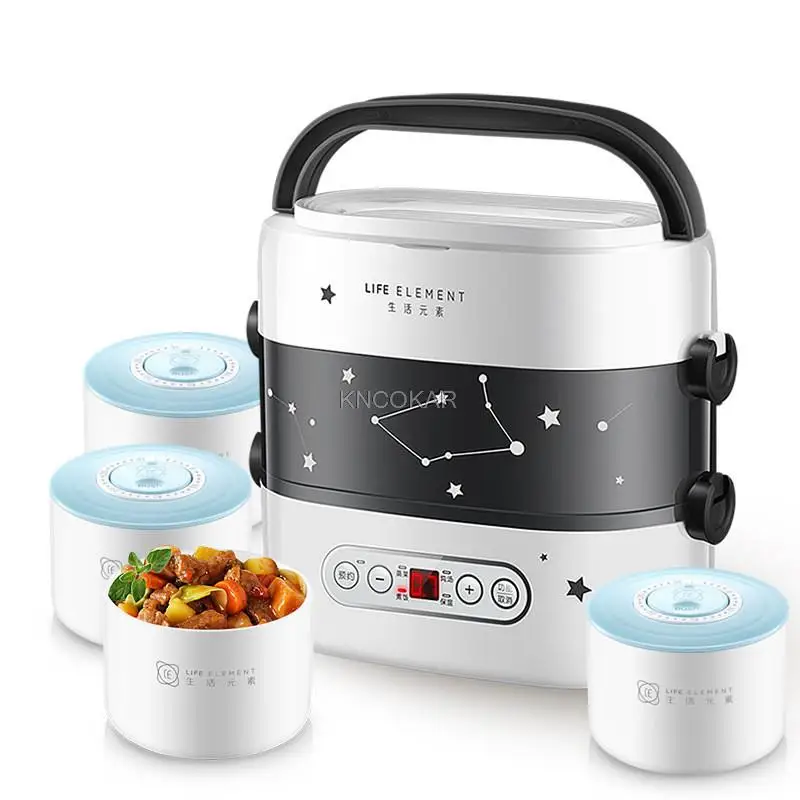 smart-electric-lunch-box-small-rice-cooker-double-layer-automatic-heating-ceramic-liner-smart-touch-lcd-appointment-timing