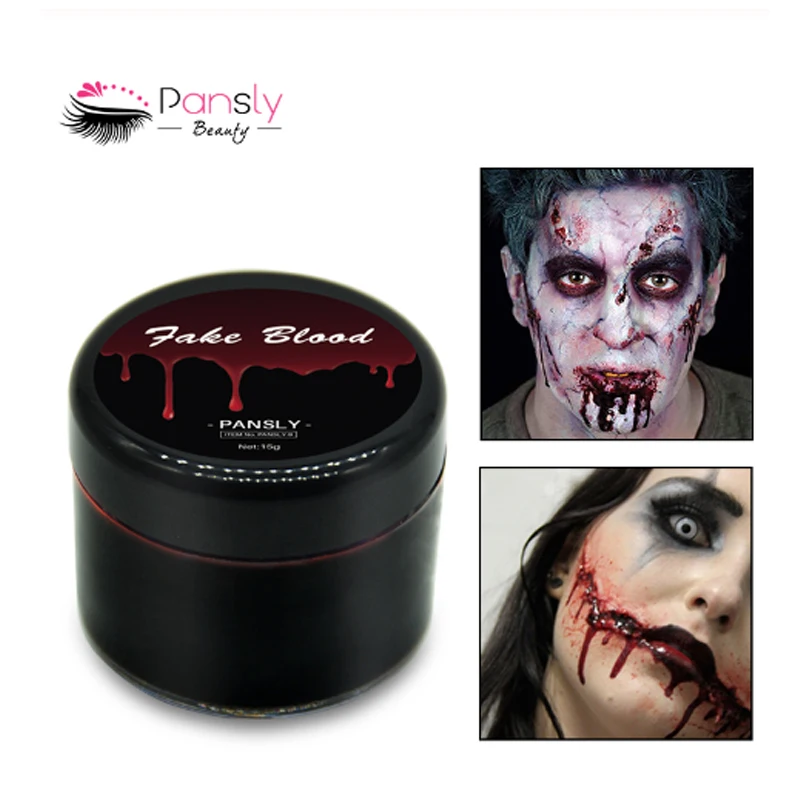 PANSLY Fake Blood Makeup Face Body Paint Halloween Fake Wounds Scars Bruises Simulation Of Human Vampire Cosplay Make Up Pigment