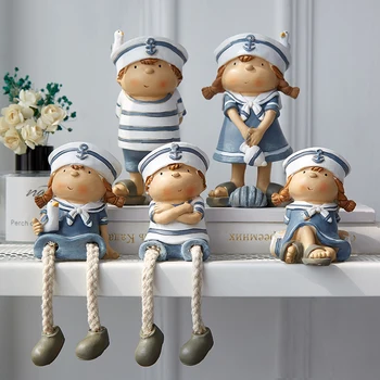 

Resin Crafts Hanging Leg Doll Elf Doll Figurines Home Decoration 2pcs/set Mediterranean Style Creative Wall Hanging Foot Doll