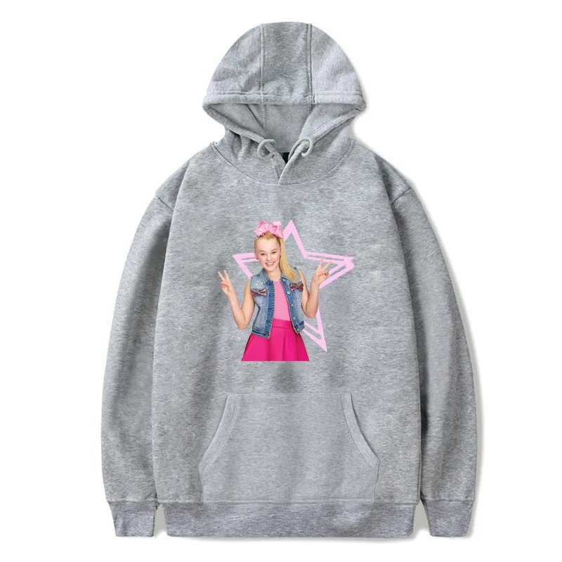 3 Новинка, мужская и женская толстовка JoJo Siwa с принтом, спортивная одежда для мальчиков и девочек, хлопковые толстовки, флисовые Теплые Топы, уличная одежда, пуловер, подарок - Цвет: 3