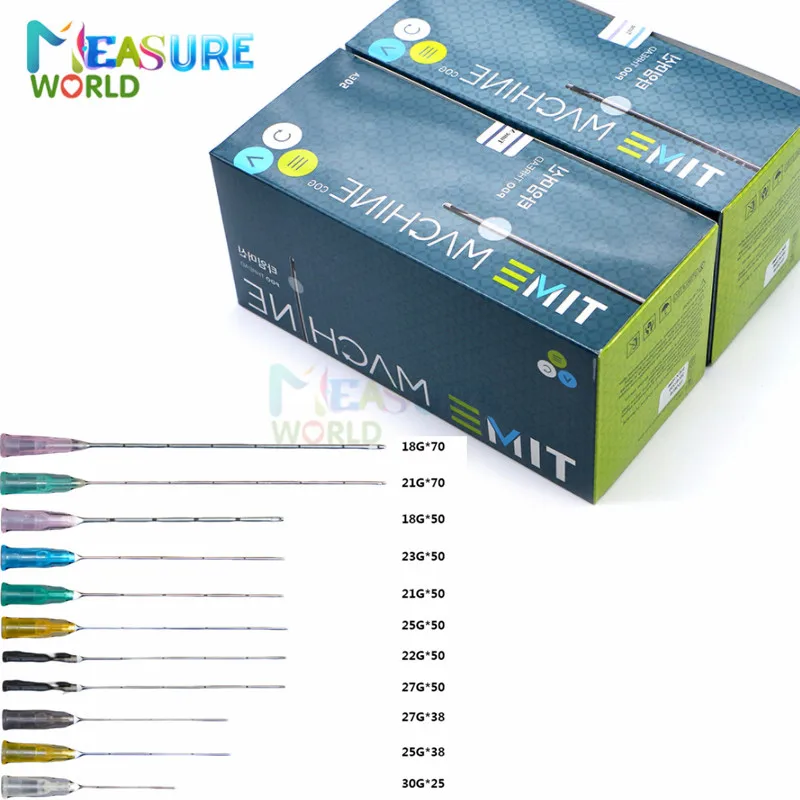 18G 21G 22G 23G 25G 27G 30G Plain Ends Notched Endo Blunt Tip Disposable Cannula Needle Syringe Needles 50pcs/boxes disposable cannula,dispensing needle,surgical needle tool