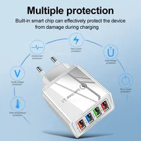9937-7cfae4.jpg Chargeur USB rapide 3.0 à 4 ports, adaptateur de téléphone Portable