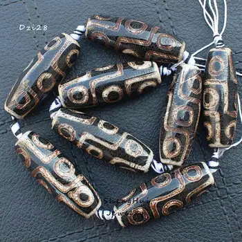 

10-15x35-40mm,Crackle Oval Antique Tibet Agates Dzi Beads 8pcs , For DIY Jewelry making ! Mixed wholesale for all items!