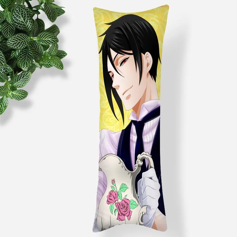 

Big Size Black Butler Long Pillow Case Fashion Decorative Cute Body Pillow Cover For Adult Bedding Pillowcases Not Fade 0531