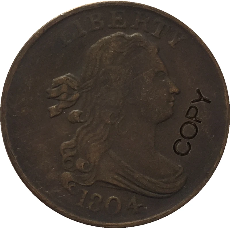 США(1800-1808) 7 монет драпированный бюст пол-цента копии монет