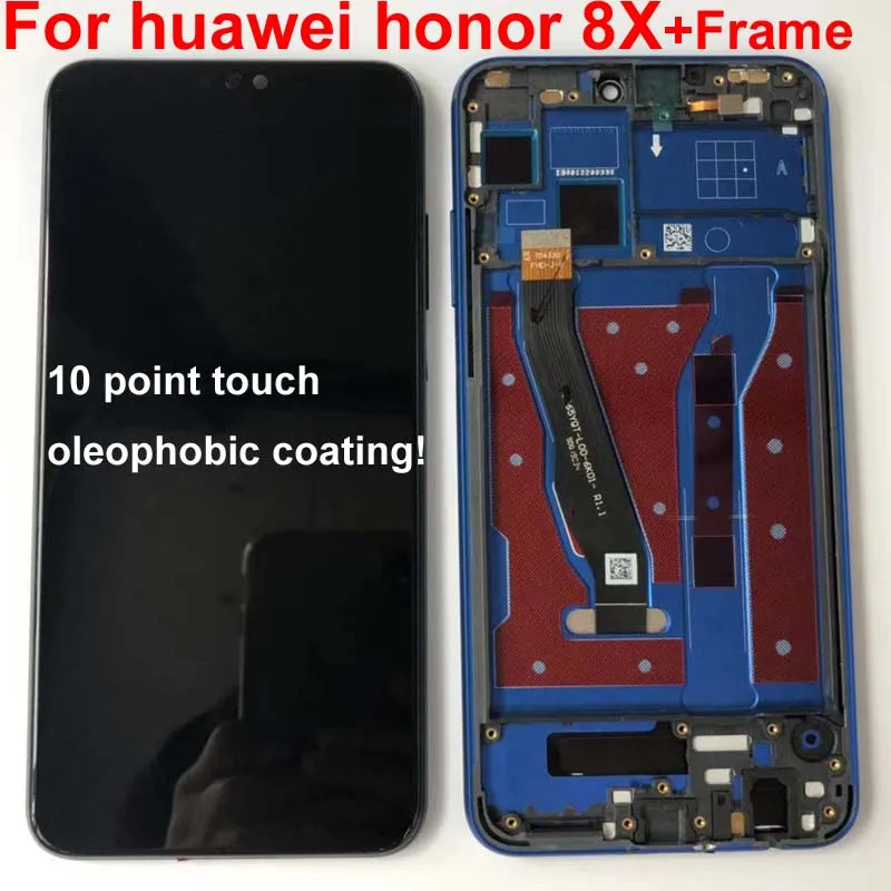 Для huawei Honor 8X JSN-AL00 JSN-L22 JSN-L21 полный ЖК-дисплей дисплей+ Сенсорный экран планшета Ассамблеи Замена с рамкой