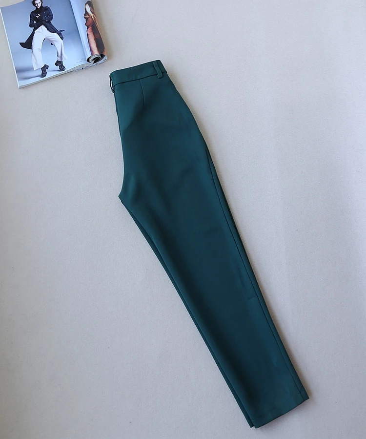 Lente en Herfst mode nieuwe pak vrouwelijke Koreaanse slanke Professional dames pak Enkellange Broek voeten broek
