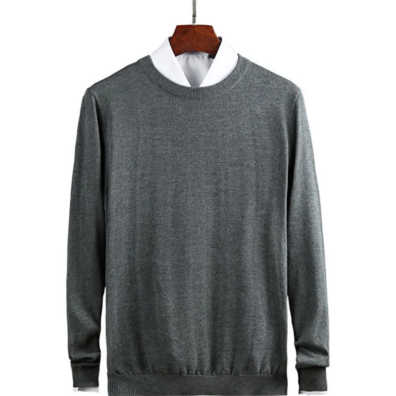 Tanie Nowy dzianinowy męski sweter trójkąt moda męska Casual bawełna jesień męskie swetry fałszywy kołnierzyk koszuli zachowaj ciepło zima Pull Homme