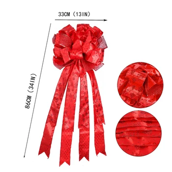 

Christmas Decorations 2021 Christmas Goods Christmas Tree Top Bow Shape Ornaments Home Special Christmas Party Decorations XHC88
