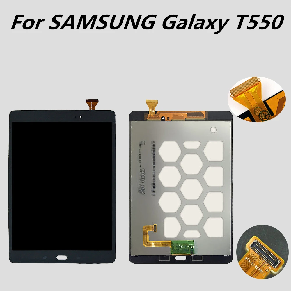 

Original For SAMSUNG Galaxy T550 LCD Touch Screen With Frame Digitizer For Samsung Galaxy Tab A 9.7 T550 SM-T550 Tablet 9.7" LCD