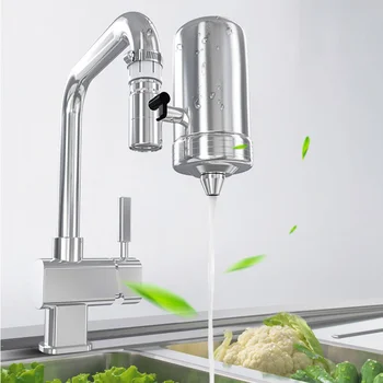 

Tap Water Purifier Clean Kitchen Faucet Washable Ceramic Percolator Filtro Rust Bacteria Water Impurities Replacement Filter