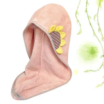 

Soft Water Absorbent Dry Hair Cap Bath Cap Hair Fast Drying Cap Water Absorbent Shower Cap For Home Bathroom Hair Accessory
