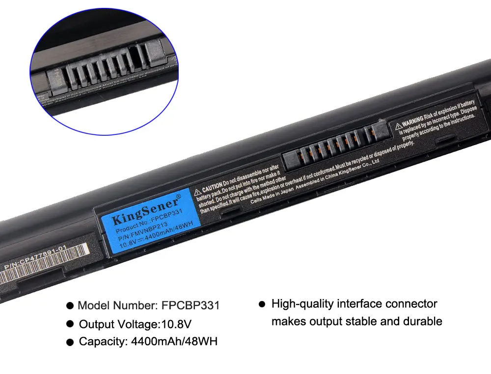 KingSener A532 AH512 AH532 AH532 GFX FPCBP331 FMVNBP213 FPCBP347AP 4400mAh