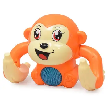 

Cute Rolling Monkey Electric Sound Control with Music LED Interactive Kids Toy