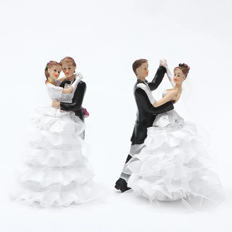 bride and groom 10 cm. cake toppers Decorative figures