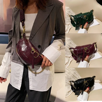 

Fashion Quality PU Leather Crossbody Bags For Women 2020 Chain Small Shoulder Messenger Bag Lady Travel Handbags and Purses