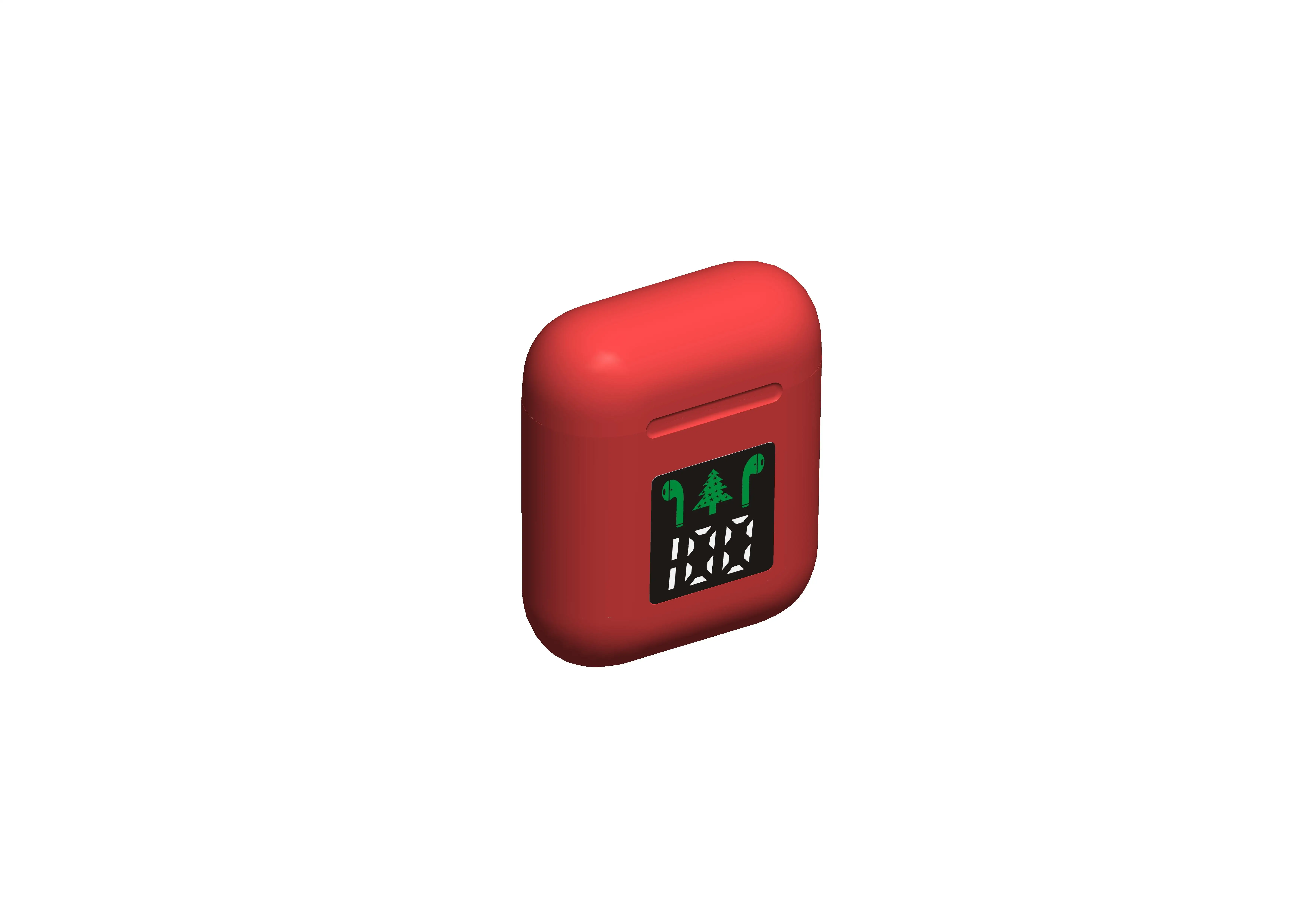 i99C Red I99 TWS беспроводные наушники Bluetooth наушники со светодиодным дисплеем гарнитура музыкальные вкладыши Поддержка беспроводной зарядки с микрофоном pk i500 - Цвет: i99C Red