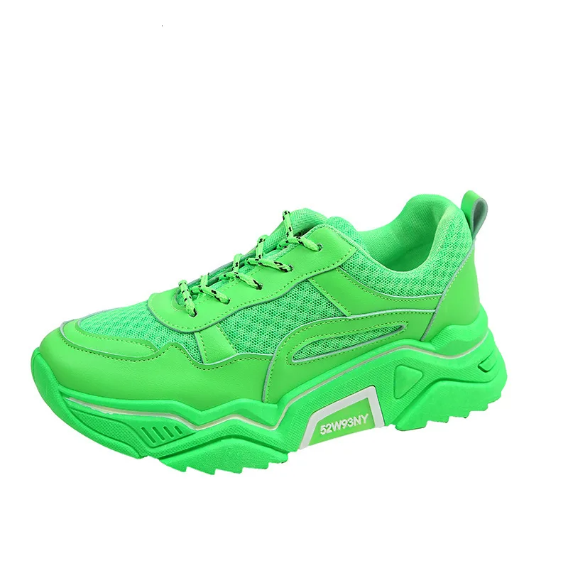 Женские сникерсы увеличивающие рост цвет зеленый желтый белый повседневная