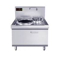 Induction Cooker 15kw High Power Canteen Concave Cooker Cooktop Fry Restaurant Commercial Electric Frying Stove Cooking Utensils 1